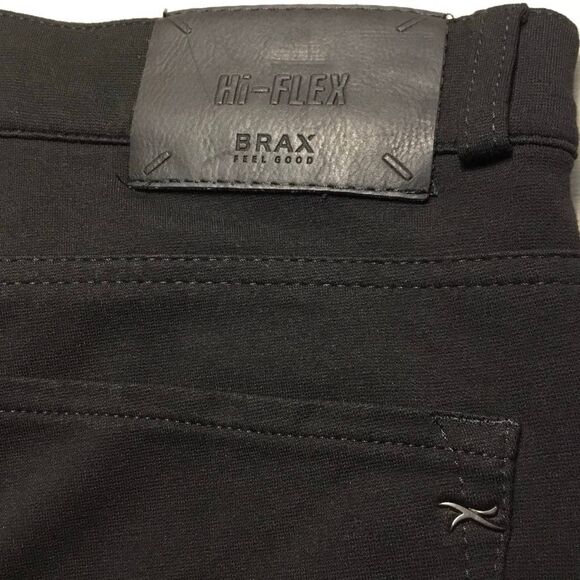 Brax Feel Good Chuck Modern Fit High Flex Stretch Black Jeans 35/32 Minimalist - Picture 4 of 10